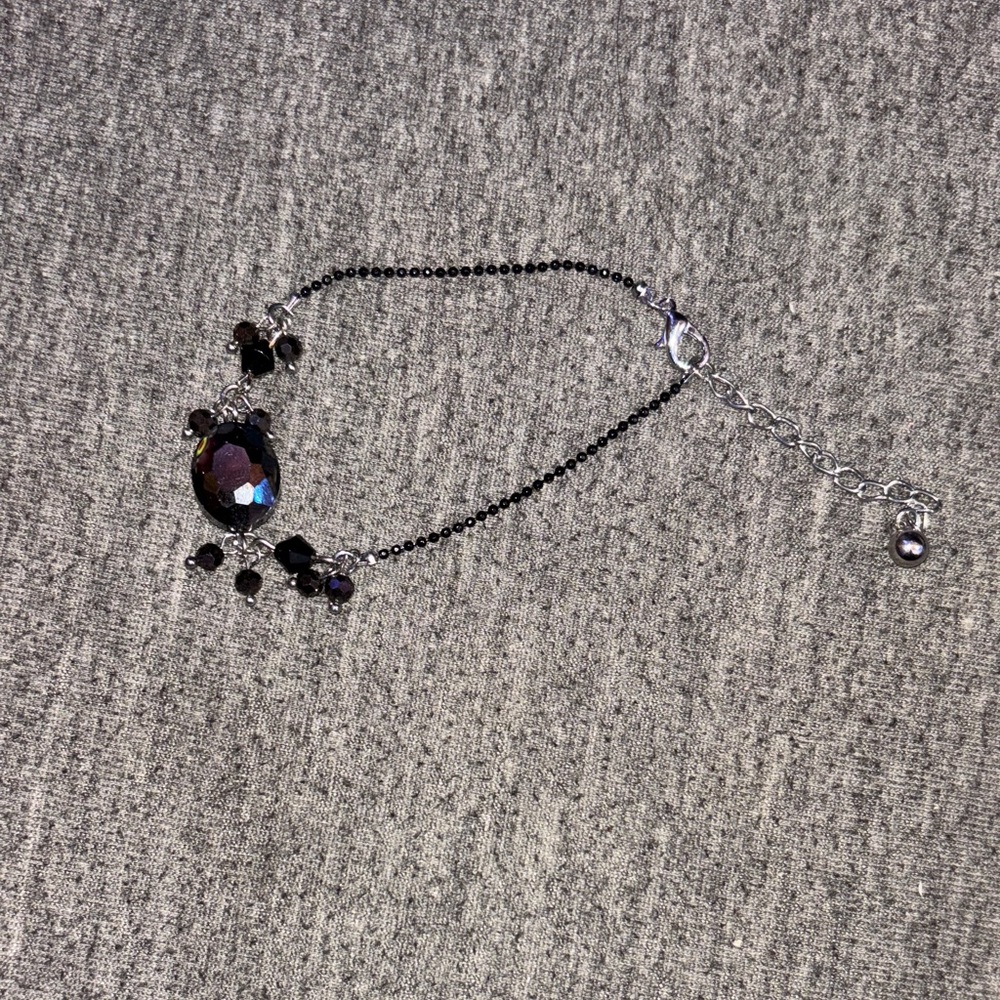 Chic Black Crystal Bracelet